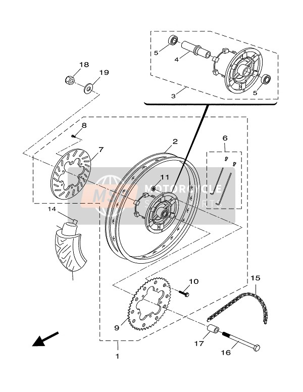 Ruota posteriore 2 (Per 2C31)